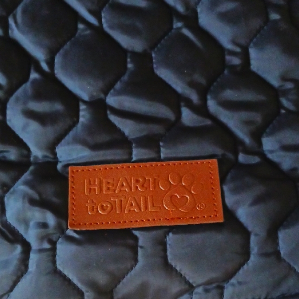 Heart to Tail Blue Quilted Pet Jacket